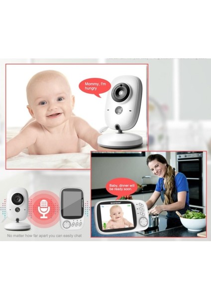 KS-603 Ekranlı Bebek Kamerası Gece Görüşlü Wifi'li fırsatları
