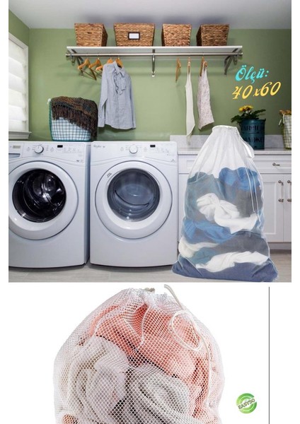 Çamaşır Yıkama Filesi 5 Adet 40X60CM Çorap Çamaşır Perde Yıkama Filesi fiyatları