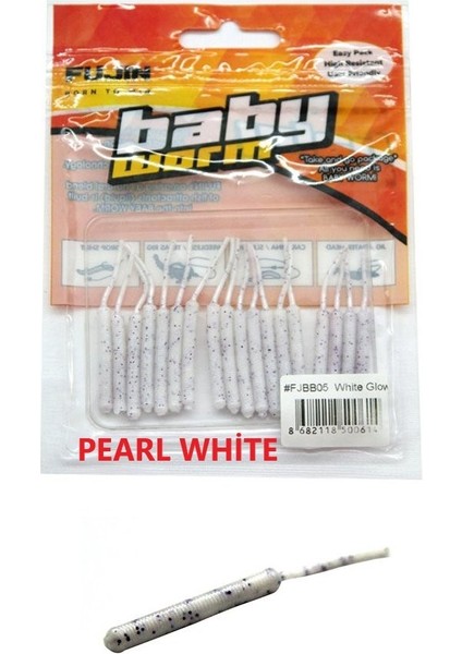 Baby Worm 5.2 cm Floating Lrf Silikonu Pearl White