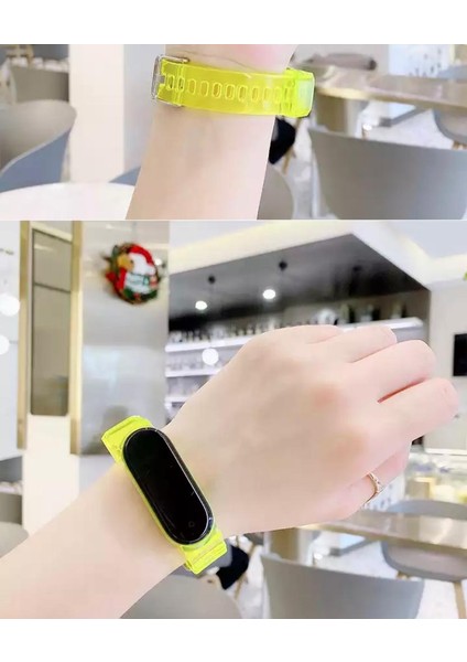 Xiaomi Mi Band 5 ve 6 Uyumlu Şeffaf Silikon Kordon fiyatları