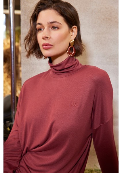 Balıkçı Yaka Çizgi Desenli Pijama Takımı 21133