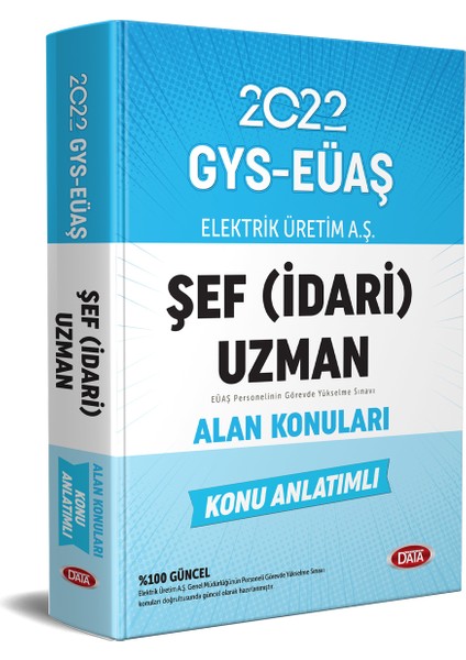 Elektrik Üretim Aş EÜAŞ GYS Şef İdari Uzman Alan Konuları Konu Anlatımlı