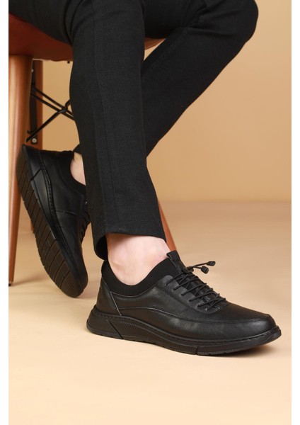 DRT6210 Hakiki Deri Ortopedik Topuk Jelli Günlük Erkek Ayakkabı modelleri