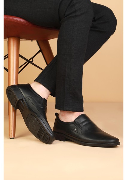 DRT6215 Deri Fiyonklu Klasik Erkek Ayakkabısı Siyah modelleri