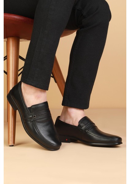 DRT6217 Hakiki Deri Günlük Klasik Erkek Ayakkabısı Siyah fiyatları