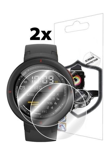 Tüm Yuvarlak Camlı Saatler İÇIN(41MM) Hd Esnek Nano Ekran Koruyucu (2 Adet)