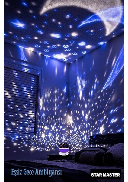 Projektörlü Yansıtmalı Çocuk Bebek Odası Gece Lambası Masa Lambası modelleri