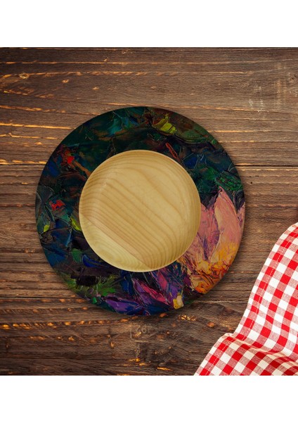 Kişiye Özel Modern Art Tasarımlı Doğal Ahşap Tabaklı Türk Kahvesi Fincanı Model 20 fırsatları