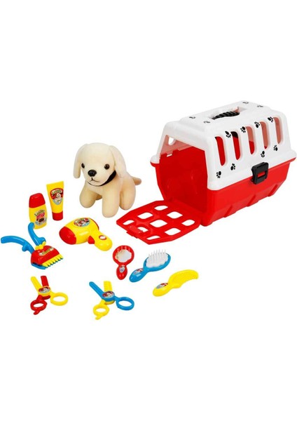 Sunman Çantalı Peluş Köpek Kuaför Seti