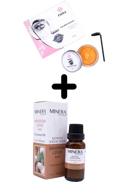 Kaş Şekillendirme Wax Jeli & Naturel Hindistan Cevizi Yağı 20ML