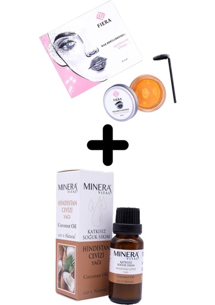 Kaş Wax Sabitleyici & Naturel Hindistan Cevizi Yağı 20ML modelleri