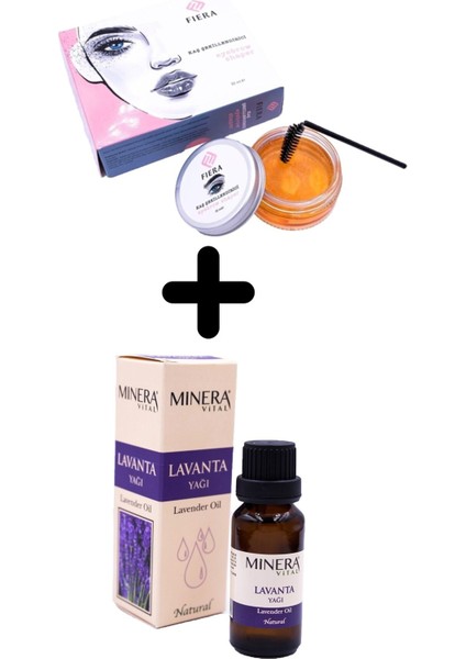 Kaş Bakım Şekillendirici Wax Seti Naturel Lavanta Yağı 20ML