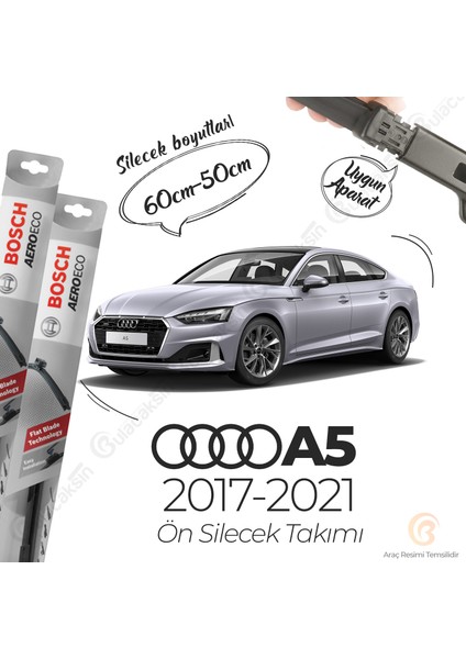 Audi A5 Muz Silecek Takımı (2018-2021) Bosch Aeroeco fiyatları