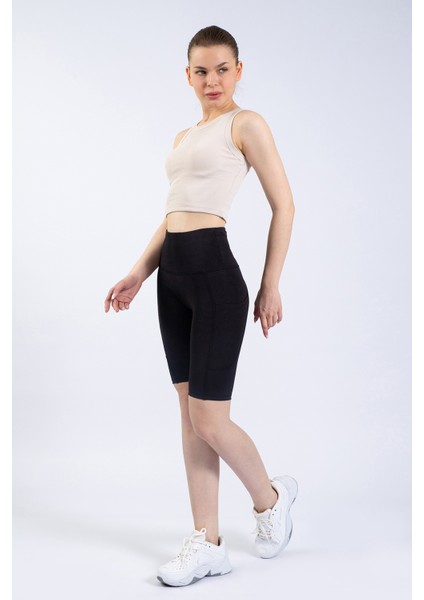 Snc Siyah Geniş Cepli Yüksek Bel Toparlayıcı, Sıkılaştırıcı Yoga Dizüstü Tayt 10" fiyatları