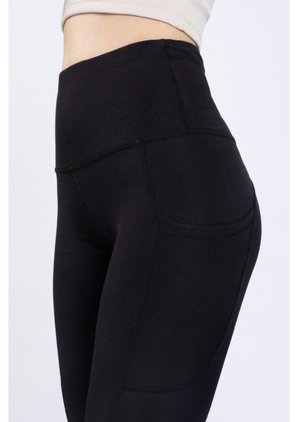 Snc Siyah Geniş Cepli Yüksek Bel Toparlayıcı, Sıkılaştırıcı Yoga Dizüstü Tayt 10" fırsatları