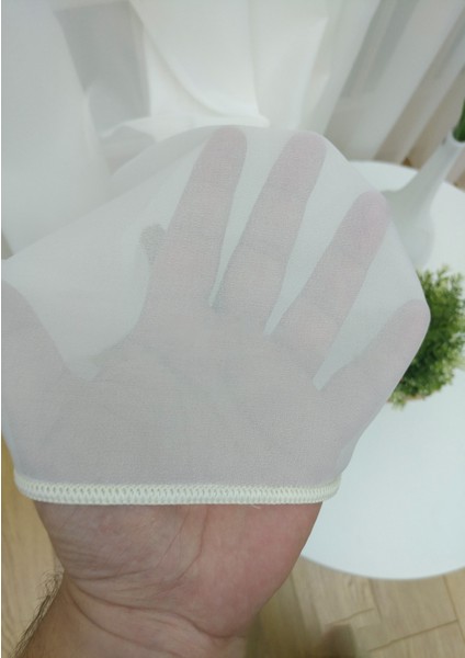 Kullanıma Hazır 1/2,5 Normal Pile Tül Perde Tek Kanat - Ekru 100 x 250 cm indirimleri