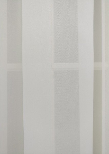 Kullanıma Hazır 1/2,5 Normal Pile Tül Perde Tek Kanat - Ekru 110 x 200 cm