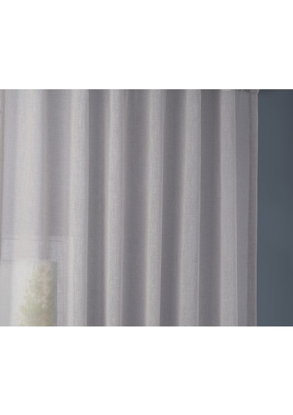 Kullanıma Hazır 1/2,5 Normal Pile Tül Perde Tek Kanat - Ekru 100 x 260 cm modelleri