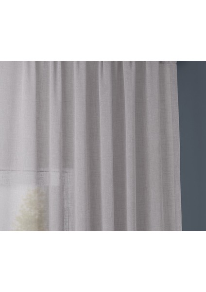 Kullanıma Hazır 1/2,5 Normal Pile Tül Perde Tek Kanat - Ekru 100 x 260 cm fırsatları