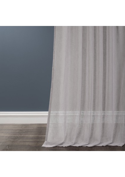 Kullanıma Hazır 1/2,5 Normal Pile Tül Perde Tek Kanat - Ekru 100 x 260 cm indirimleri