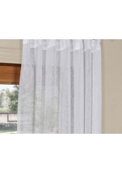 Kullanıma Hazır 1/2,5 Normal Pile Tül Perde Tek Kanat - Ekru 100 x 200 cm modelleri