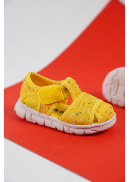 22-30 Numara Bumba Iı Hafif Unisex Çocuk Sarı Sandalet