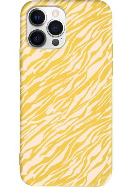 Iphone 13 Pro Max Uyumlu Renkli Silikon Çapraz Zebra Telefon Kılıfı