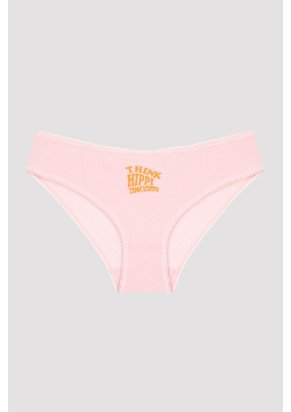 Çok Renkli Kız Çocuk Think 5li Slip