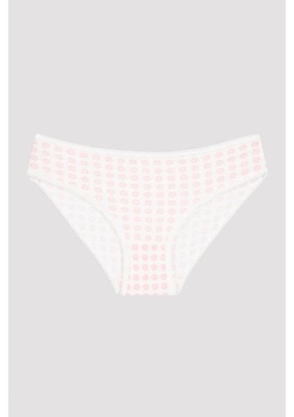 Çok Renkli Kız Çocuk Think 5li Slip