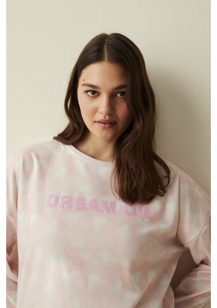 A.pembe Pink Dream On Polar Pijama Takımı