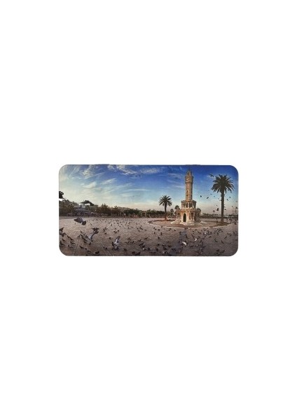 Mini Tavla Nostarjik Izmir Saat Kulesi Manzaralı 24X24 cm fiyatları