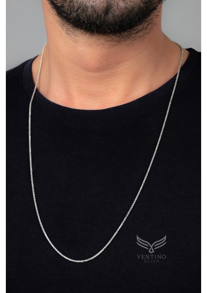 Zincir Gümüş Erkek Kolye
