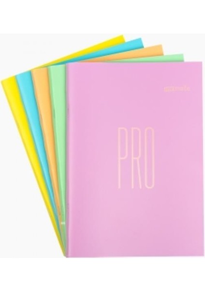 My Note Pro Pastel Renkli A4 80 Yaprak Kareli Defter