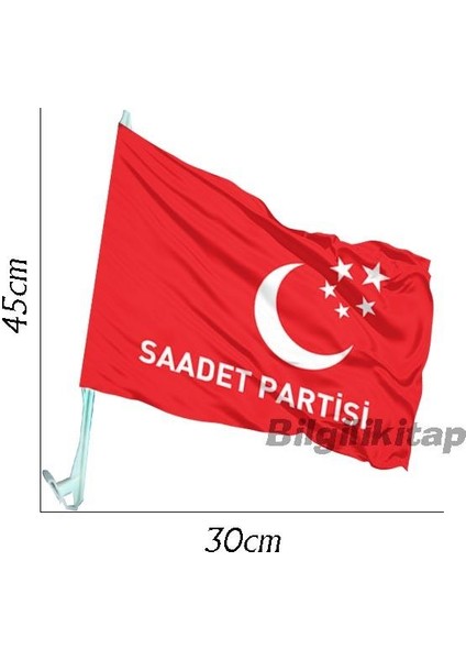 Araba Camı Için Saadet Partisi Bayrağı Konvoy Bayrağı - Araç Camı Flama