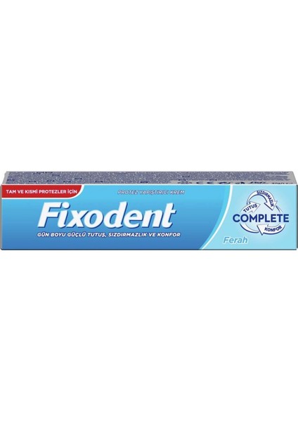 Fıxodent Protez Yapıstırıcı Krem 47 gr Complete Ferah