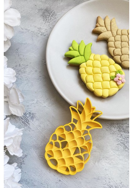 Ananas Hamur Şekillendirici / Kurabiye Kalıbı - Sarı