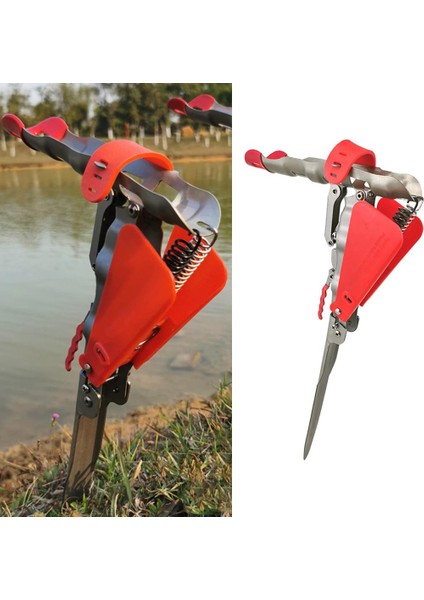 Ayarlanabilir Otomatik Katlanır Yay Up-Up Hook Balıkçı Çubuk Kutup Tutucu W Koruyucu Kapak (Yurt Dışından)