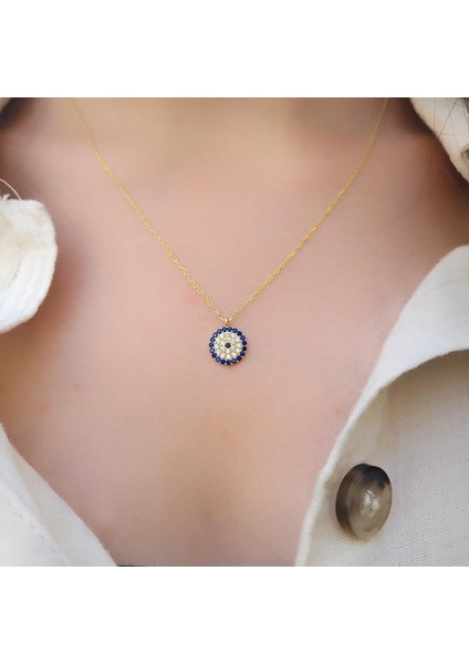 Gümüş Nazar Boncuklu Kolye fiyatları