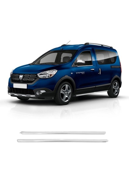Dacia Dokker Krom Cam Çıtası (2parça) 2013 ve Üzeri P.çelik