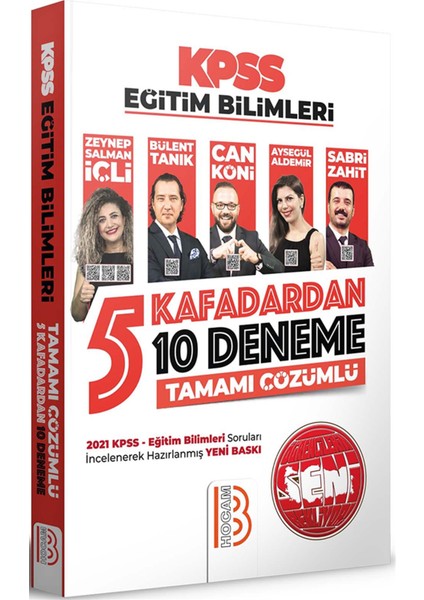 2022 KPSS Eğitim Bilimleri 5 Kafadardan 10 Deneme Tamamı Çözümlü