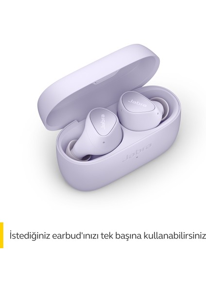 Elite 3 Kulak İçi Bluetooth Kulaklık - Kişiselleştirilebilir Ses ve Mono Modu ile 4 Mikrofonlu ve Gürültü Önleyici Özellikli Gerçek Kablosuz Kulaklık - Lila