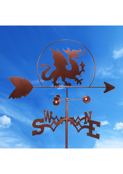 Ev Çatı Ejderha Weathervan Hava Perdesi Açık Bahçe Sahne Kazık Dekor (Yurt Dışından) fırsatları