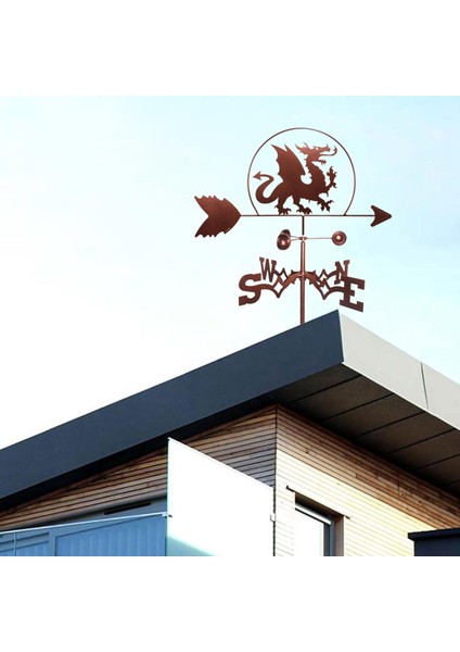 Ev Çatı Ejderha Weathervan Hava Perdesi Açık Bahçe Sahne Kazık Dekor (Yurt Dışından) indirimleri