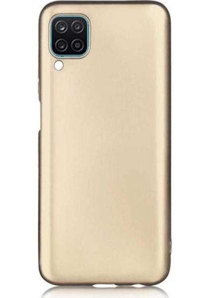 Samsung Galaxy A22 Premium Matte Silikon Kılıf - Gold