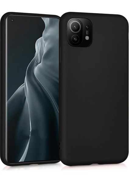 Xiaomi Mi 11 Premium Matte Silikon Kılıf - Siyah