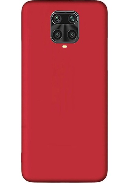 Xiaomi Redmi Note 9 Pro Matte Silikon Kılıf-Kırmızı