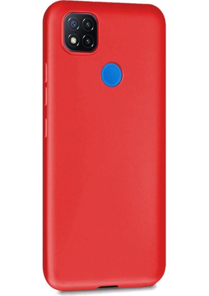 Xiaomi Redmi 9c Premium Matte Silikon Kılıf - Kırmızı