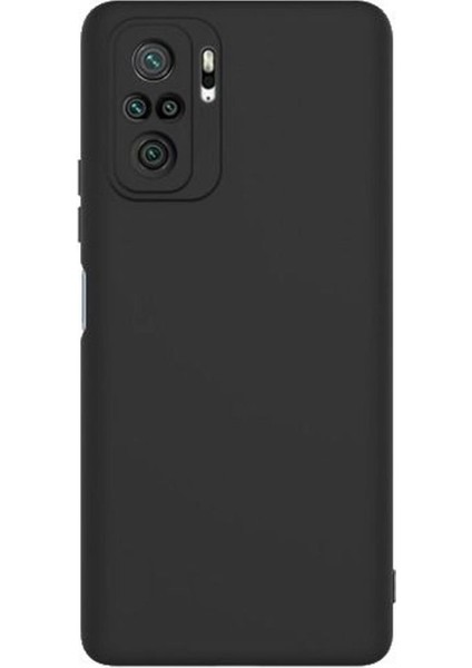 Xiaomi Redmi Note 10S Premium Matte Silikon Kılıf - Siyah