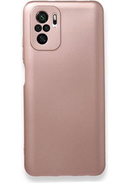 Xiaomi Redmi Note 10S Premium Matte Silikon Kılıf - Rose Gold