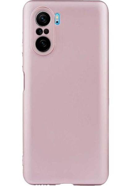 Xiaomi Poco F3 Premium Matte Silikon Kılıf - Rose Gold